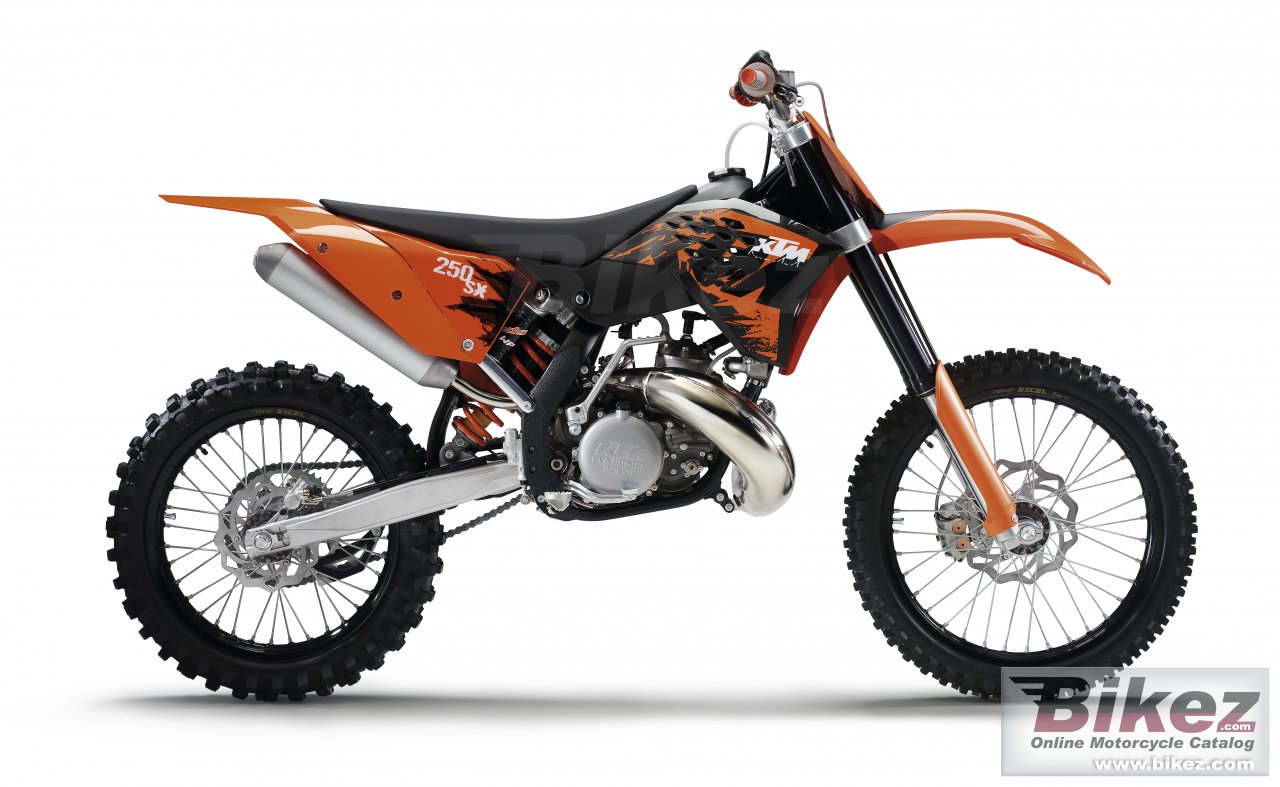 Big KTM 250 sx picture and wallpaper from Bikez.com